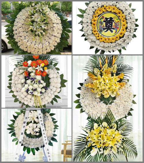 湖北咸宁市赤壁市陆水湖街道青枫岭村花圈速递